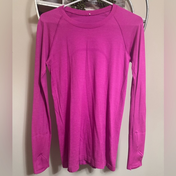 lululemon athletica Tops - Lululemon Swiftly Tech Long Sleeve Size 6 Sonic Pink